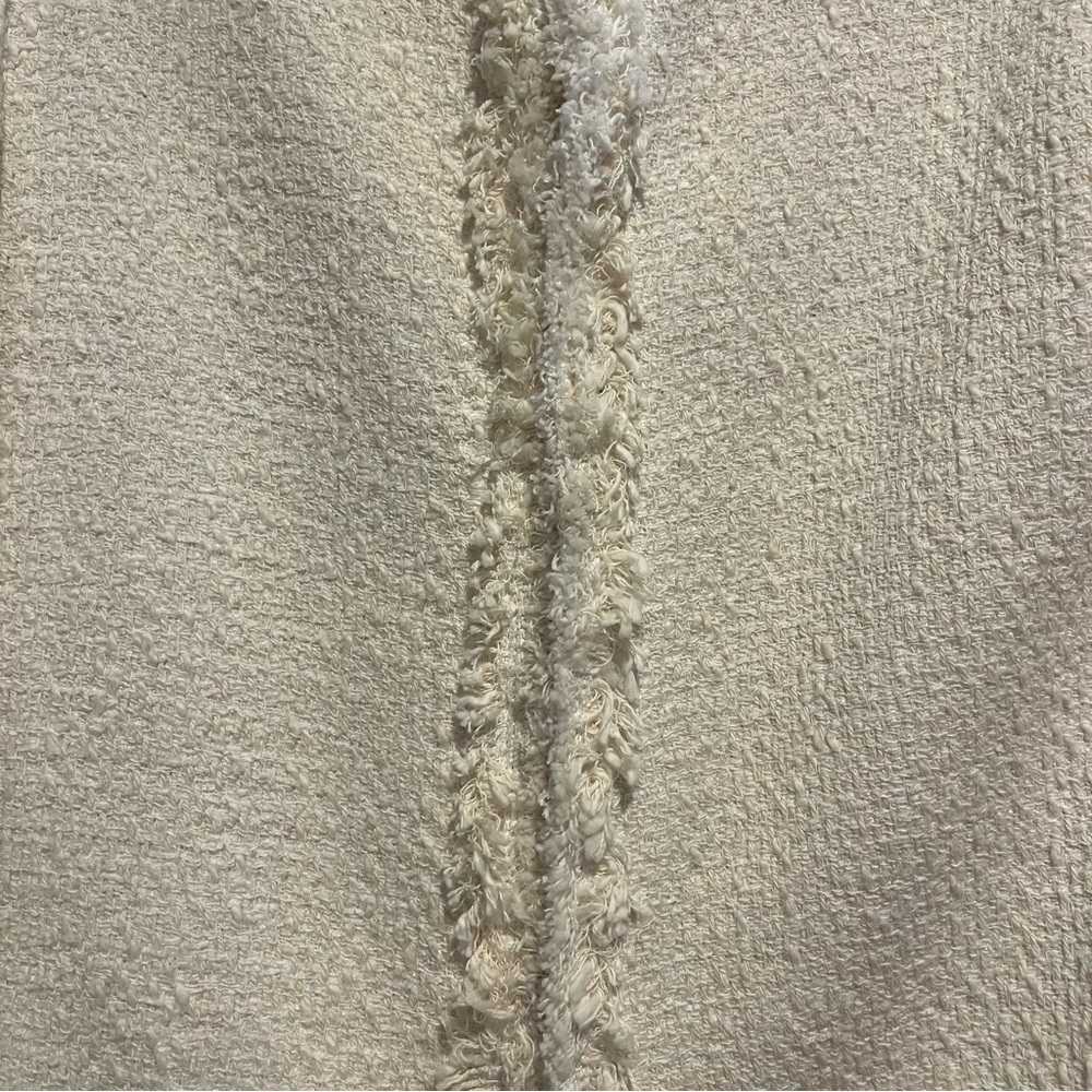 Zara Basic Collection Classic Ivory Tweed Jacket - Picture 9 of 16